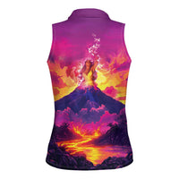 Hawaii Kilauea Volcano Women Sleeveless Polo Shirt There Is Pele Goddess Of The Volcano LT05 - Polynesian Pride