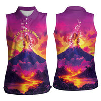 Hawaii Kilauea Volcano Women Sleeveless Polo Shirt There Is Pele Goddess Of The Volcano LT05 - Polynesian Pride