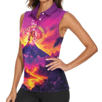 Hawaii Kilauea Volcano Women Sleeveless Polo Shirt There Is Pele Goddess Of The Volcano LT05 - Polynesian Pride