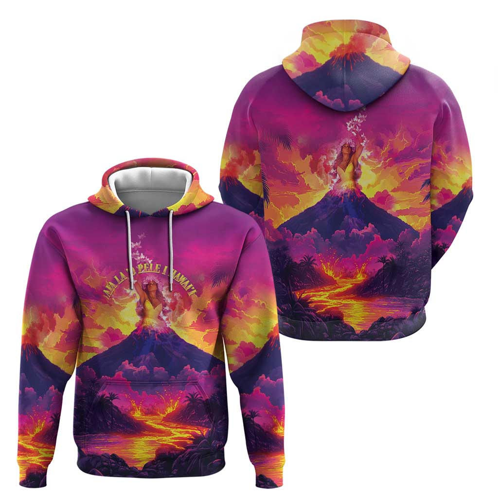 Hawaii Kilauea Volcano Zip Hoodie There Is Pele Goddess Of The Volcano - Polynesian Pride