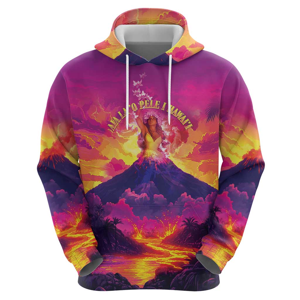 Hawaii Kilauea Volcano Zip Hoodie There Is Pele Goddess Of The Volcano - Polynesian Pride