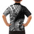 Hibiscus With Black Austronesian Tattoo Pattern Family Matching Tank Maxi Dress and Hawaiian Shirt - Polynesian Pride