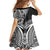 Hibiscus With Black Austronesian Tattoo Pattern Family Matching Tank Maxi Dress and Hawaiian Shirt - Polynesian Pride