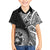 Hibiscus With Black Austronesian Tattoo Pattern Family Matching Tank Maxi Dress and Hawaiian Shirt - Polynesian Pride