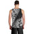 Hibiscus With Black Austronesian Tattoo Pattern Men Tank Top - Polynesian Pride
