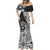 Hibiscus With Black Austronesian Tattoo Pattern Mermaid Dress - Polynesian Pride