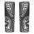 Hibiscus With Black Austronesian Tattoo Pattern Skinny Tumbler - Polynesian Pride