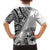 Hibiscus With White Austronesian Tattoo Pattern Family Matching Tank Maxi Dress and Hawaiian Shirt - Polynesian Pride