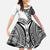 Hibiscus With White Austronesian Tattoo Pattern Family Matching Tank Maxi Dress and Hawaiian Shirt - Polynesian Pride