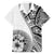 Hibiscus With White Austronesian Tattoo Pattern Family Matching Tank Maxi Dress and Hawaiian Shirt - Polynesian Pride