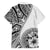 Hibiscus With White Austronesian Tattoo Pattern Family Matching Tank Maxi Dress and Hawaiian Shirt - Polynesian Pride
