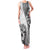 Hibiscus With White Austronesian Tattoo Pattern Family Matching Tank Maxi Dress and Hawaiian Shirt - Polynesian Pride
