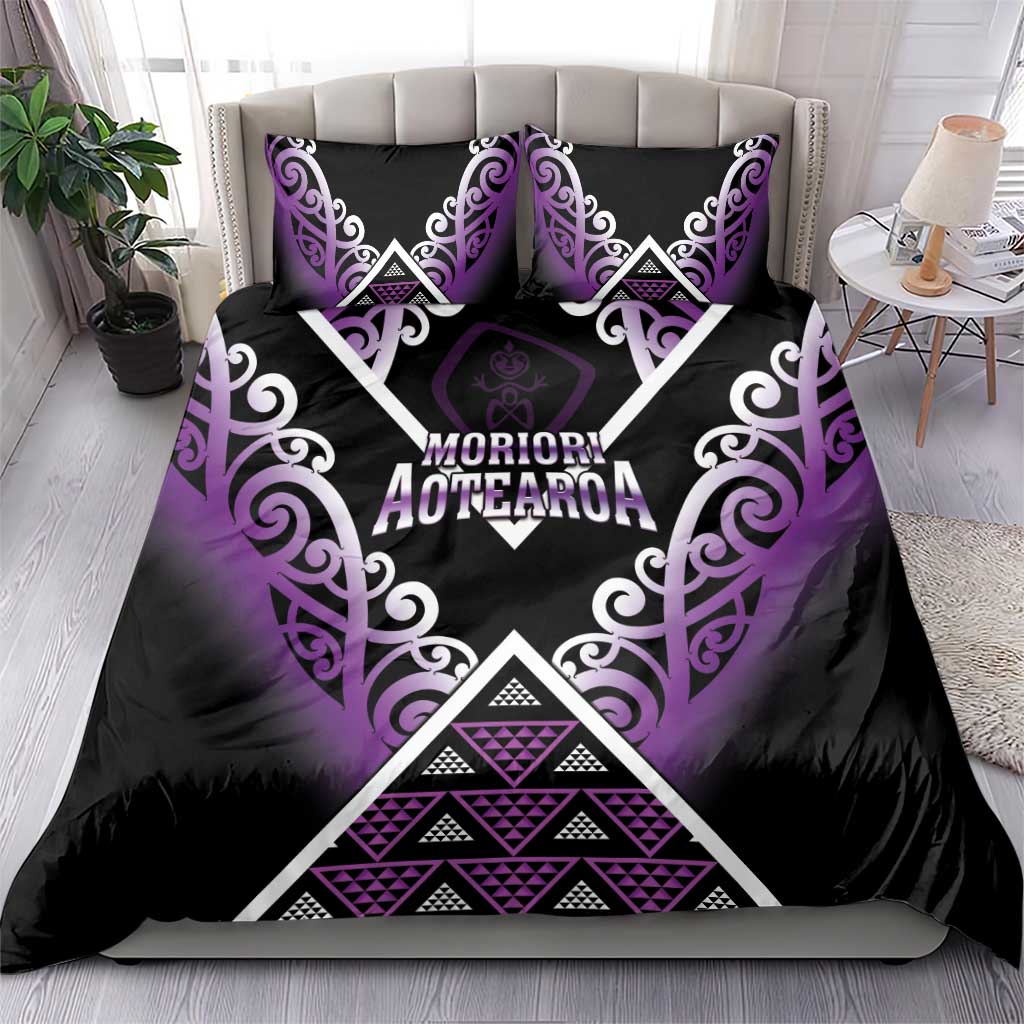 Aotearoa Moriori Bedding Set Maori Pattern New Zealand - Polynesian Pride