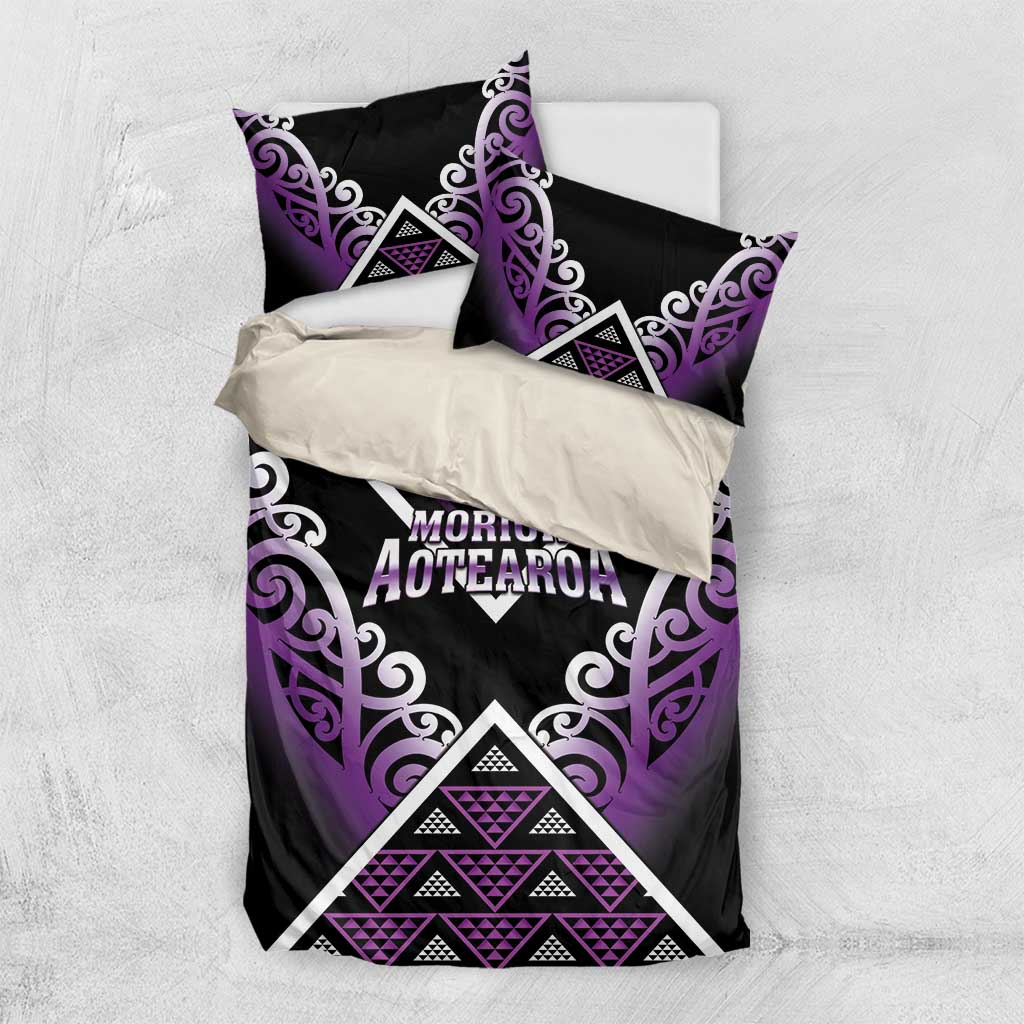 Aotearoa Moriori Bedding Set Maori Pattern New Zealand - Polynesian Pride