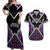 Personalised Aotearoa Moriori Couples Matching Off Shoulder Maxi Dress and Hawaiian Shirt Maori Pattern New Zealand - Polynesian Pride
