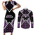 Personalised Aotearoa Moriori Couples Matching Short Sleeve Bodycon Dress and Long Sleeve Button Shirt Maori Pattern New Zealand - Polynesian Pride