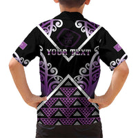 Personalised Aotearoa Moriori Family Matching Short Sleeve Bodycon Dress and Hawaiian Shirt Maori Pattern New Zealand LT05 - Polynesian Pride