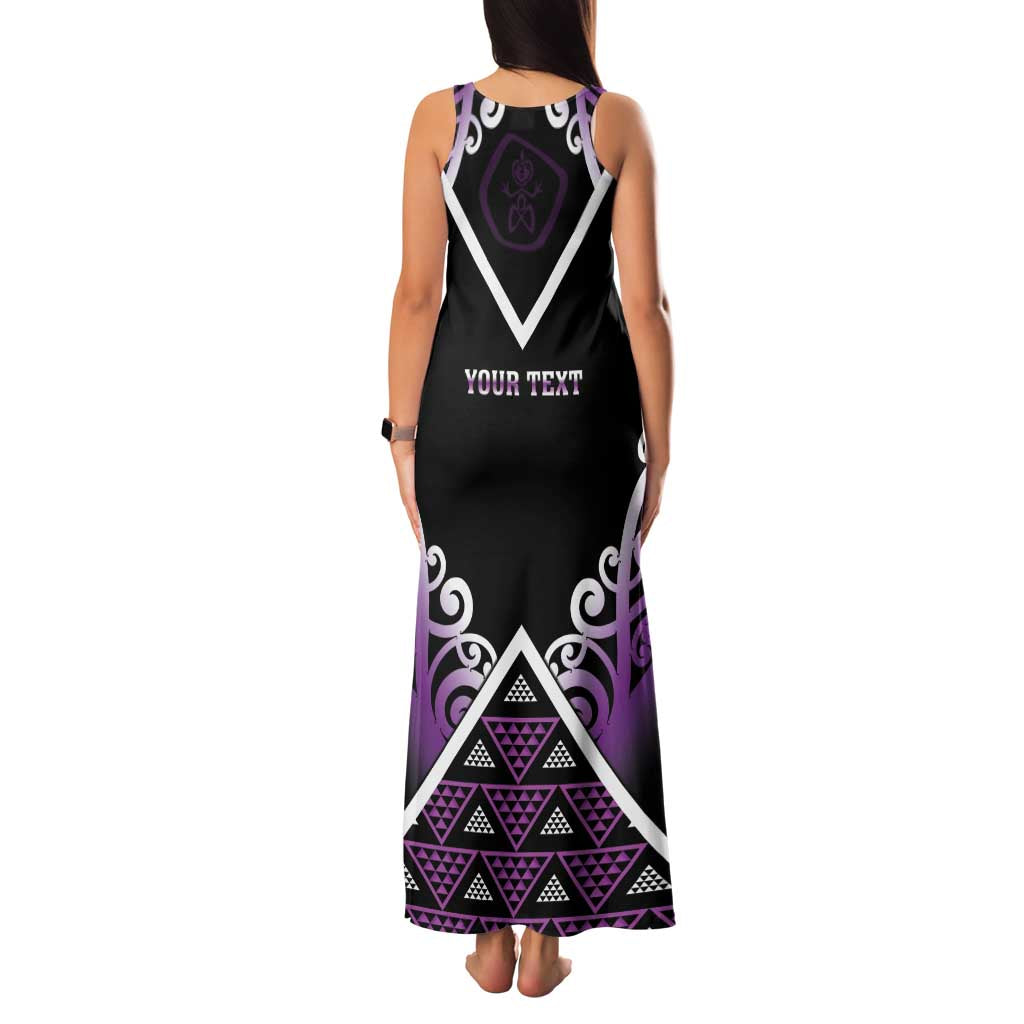 Personalised Aotearoa Moriori Family Matching Tank Maxi Dress and Hawaiian Shirt Maori Pattern New Zealand - Polynesian Pride