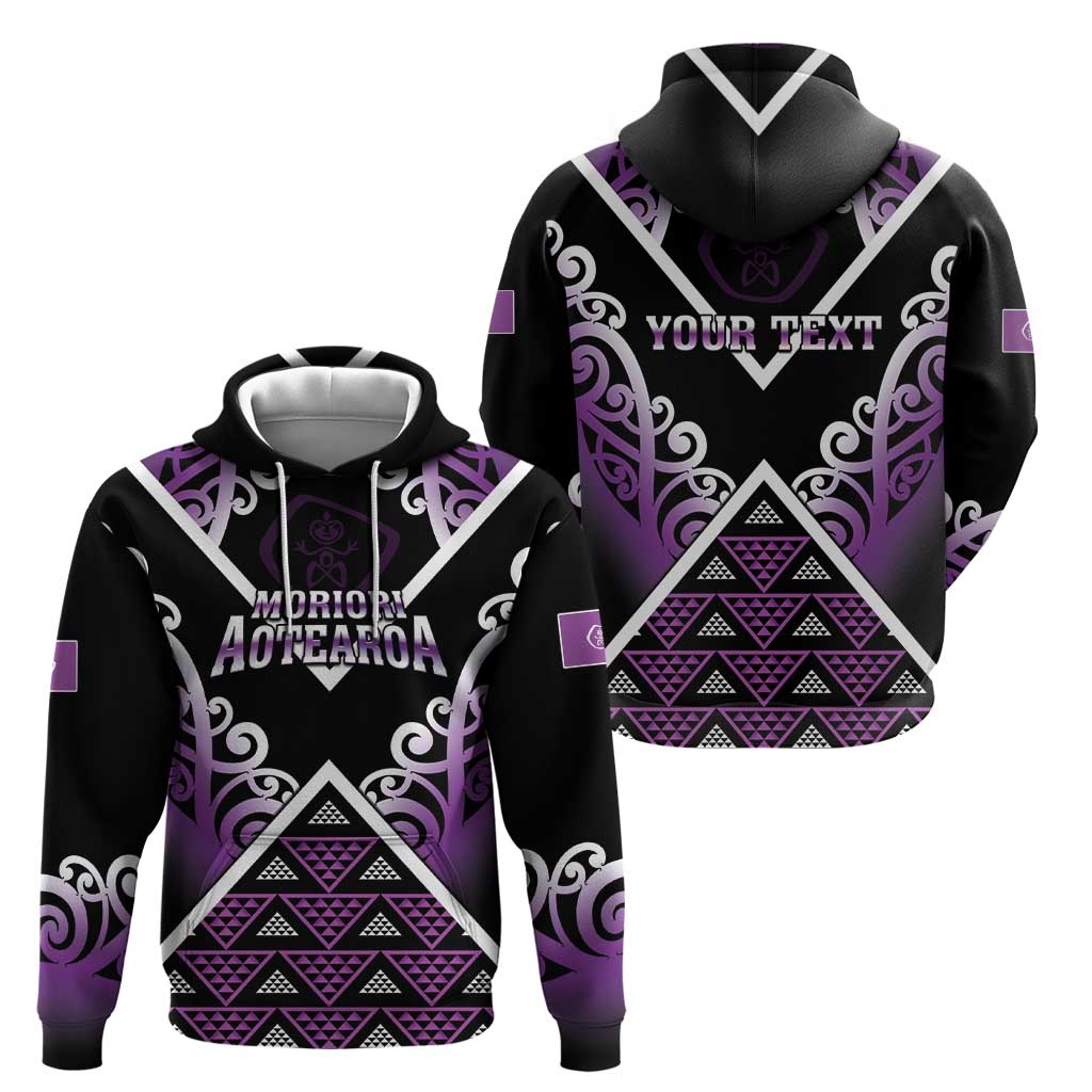 Personalised Aotearoa Moriori Hoodie Maori Pattern New Zealand - Polynesian Pride