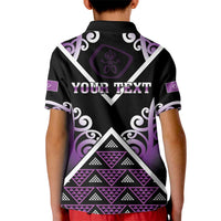 Personalised Aotearoa Moriori Kid Polo Shirt Maori Pattern New Zealand - Polynesian Pride