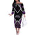 Personalised Aotearoa Moriori Off The Shoulder Long Sleeve Dress Maori Pattern New Zealand - Polynesian Pride