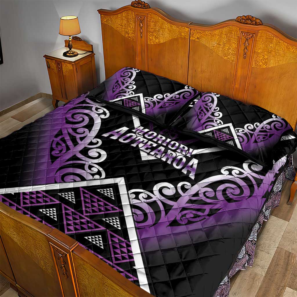 Aotearoa Moriori Quilt Bed Set Maori Pattern New Zealand - Polynesian Pride