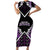 Personalised Aotearoa Moriori Short Sleeve Bodycon Dress Maori Pattern New Zealand - Polynesian Pride