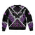 Personalised Aotearoa Moriori Sleeve Zip Bomber Jacket Maori Pattern New Zealand - Polynesian Pride