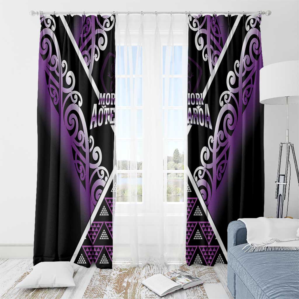 Aotearoa Moriori Window Curtain Maori Pattern New Zealand - Polynesian Pride