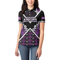 Personalised Aotearoa Moriori Women Polo Shirt Maori Pattern New Zealand - Polynesian Pride