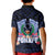 Happy Pohnpei Liberation Day Kid Polo Shirt Polynesian Shark Turtle Motif