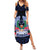 Happy Pohnpei Liberation Day Summer Maxi Dress Polynesian Shark Turtle Motif