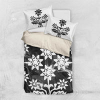 Cook Islands Black Marble Tivaevae Bedding Set - Polynesian Pride