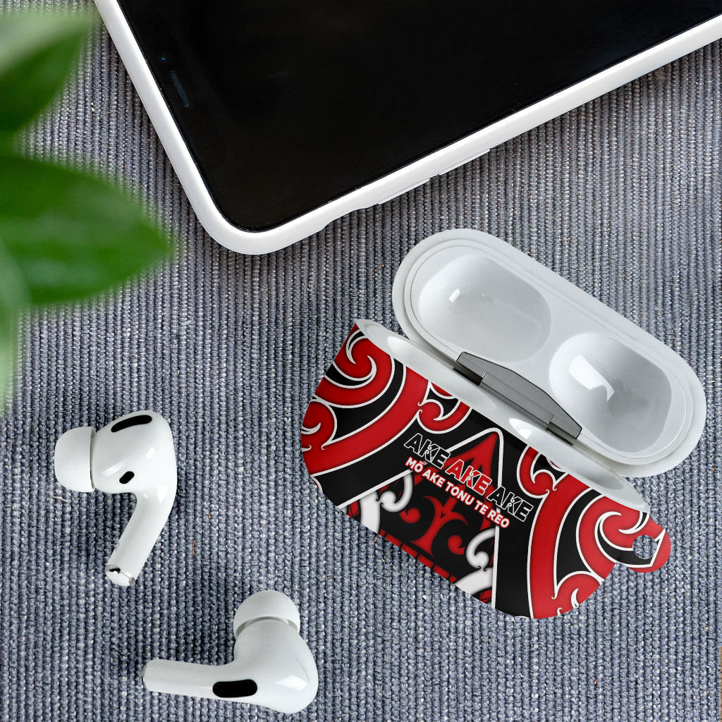 New Zealand Maori Language Week AirPods Case Mo Ake Tonu Te Reo