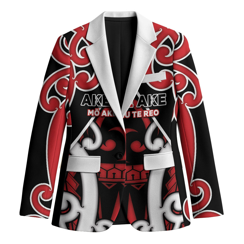 New Zealand Maori Language Week Blazer Mo Ake Tonu Te Reo LT05 Unisex Black - Polynesian Pride