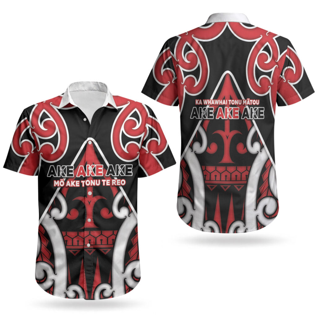 New Zealand Maori Language Week Couples Matching Long Sleeve Bodycon Dress and Hawaiian Shirt Mo Ake Tonu Te Reo
