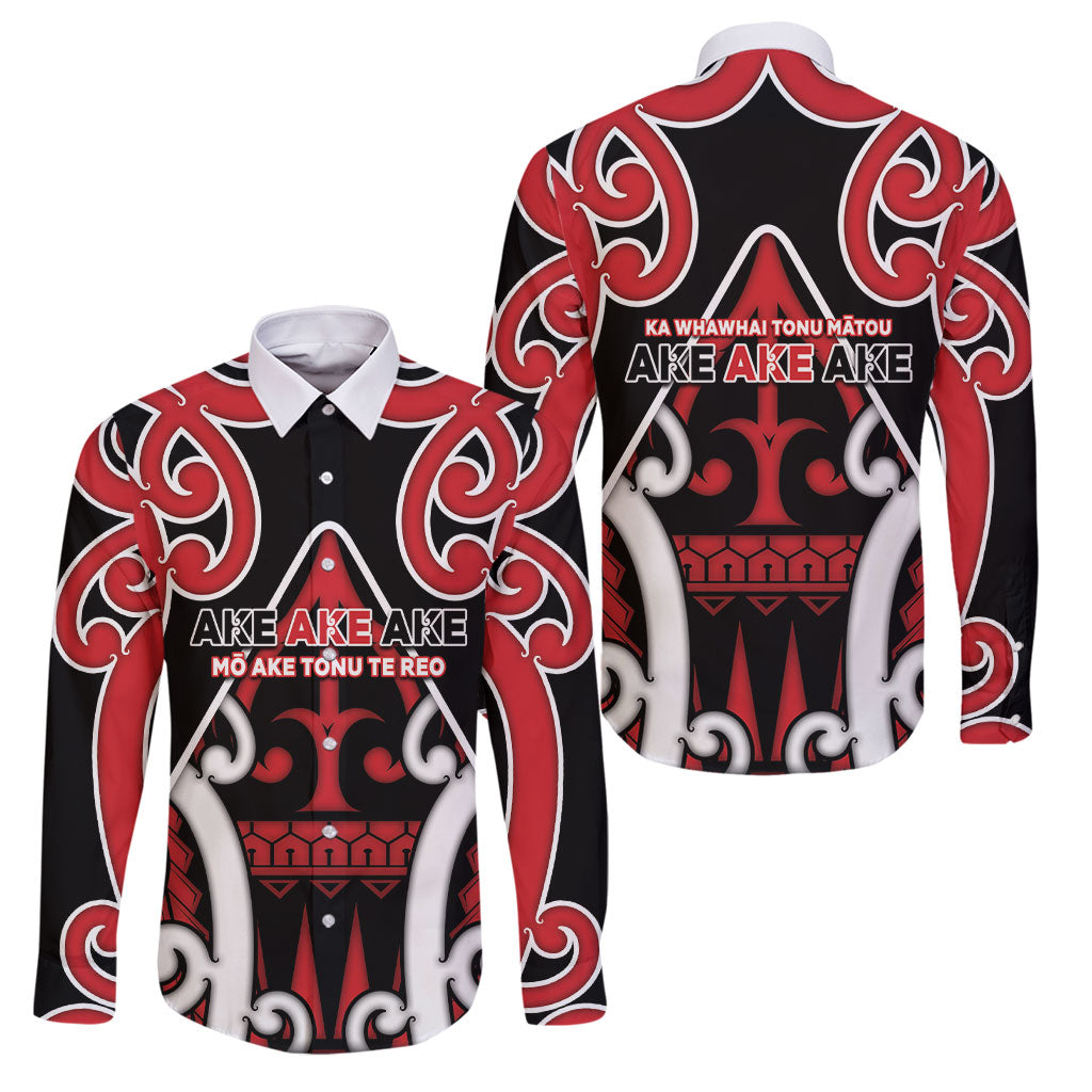 New Zealand Maori Language Week Family Matching Off The Shoulder Long Sleeve Dress and Hawaiian Shirt Mo Ake Tonu Te Reo