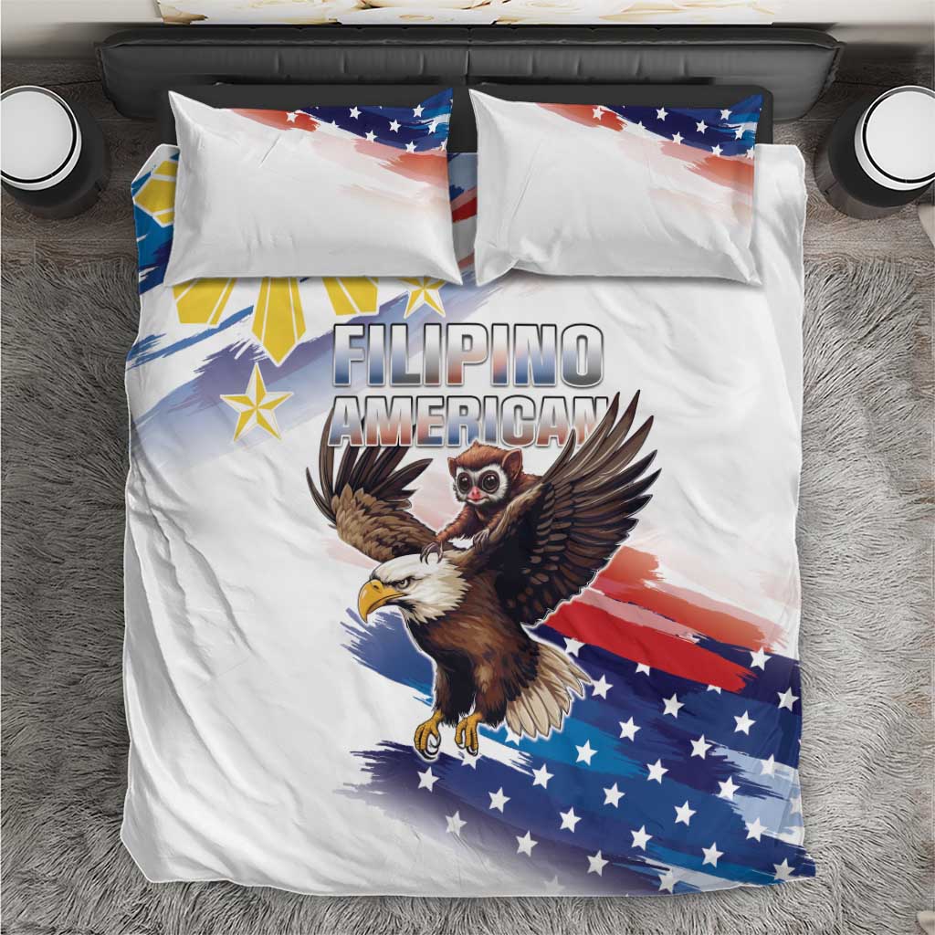 Filipino American History Month Bedding Set Bald Eagle Tarsier Together