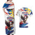 Filipino American History Month Couples Matching Off Shoulder Maxi Dress and Hawaiian Shirt Bald Eagle Tarsier Together