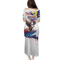 Filipino American History Month Family Matching Puletasi and Hawaiian Shirt Bald Eagle Tarsier Together LT05 - Polynesian Pride