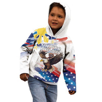 Filipino American History Month Kid Hoodie Bald Eagle Tarsier Together