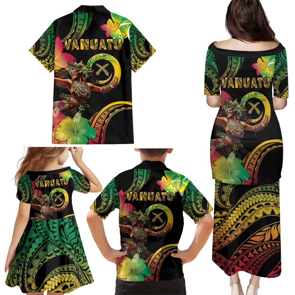 Halo Vanuatu Family Matching Puletasi and Hawaiian Shirt Beautiful Woman Dancing LT05 - Polynesian Pride