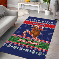 New Zealand Christmas Area Rug Kiwi-sh You A Merry Christmas - Polynesian Pride