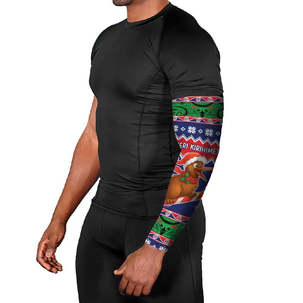 New Zealand Christmas Arm Sleeves Kiwi-sh You A Merry Christmas - Polynesian Pride