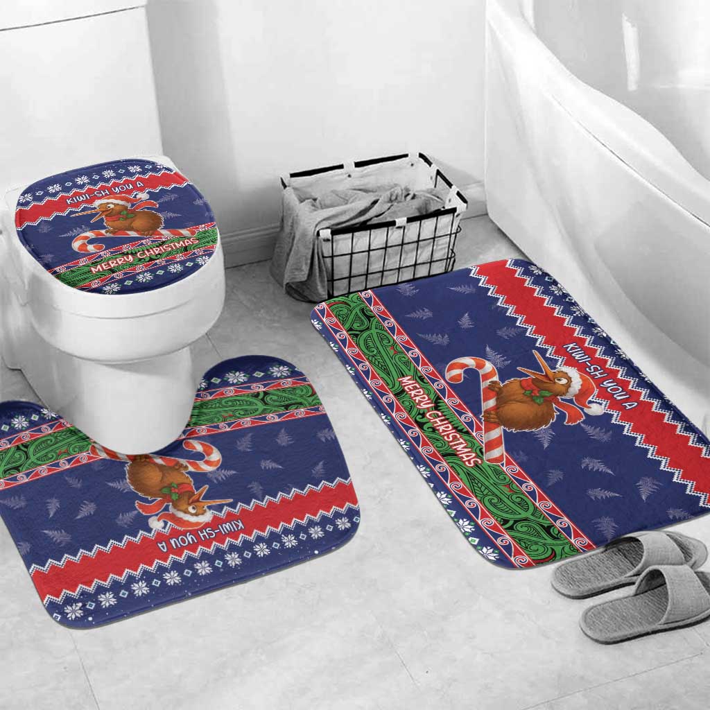 New Zealand Christmas Bathroom Set Kiwi-sh You A Merry Christmas - Polynesian Pride