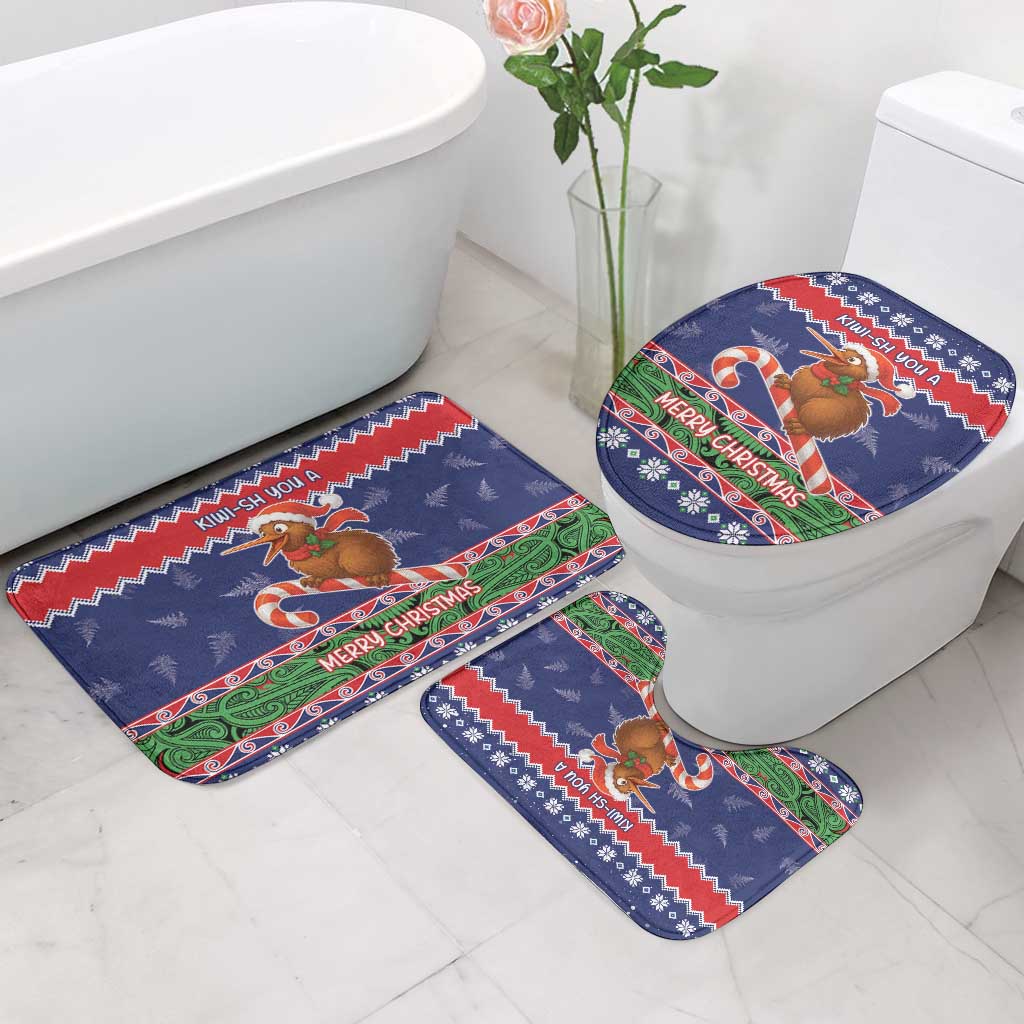 New Zealand Christmas Bathroom Set Kiwi-sh You A Merry Christmas - Polynesian Pride