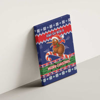 New Zealand Christmas Canvas Wall Art Kiwi-sh You A Merry Christmas - Polynesian Pride