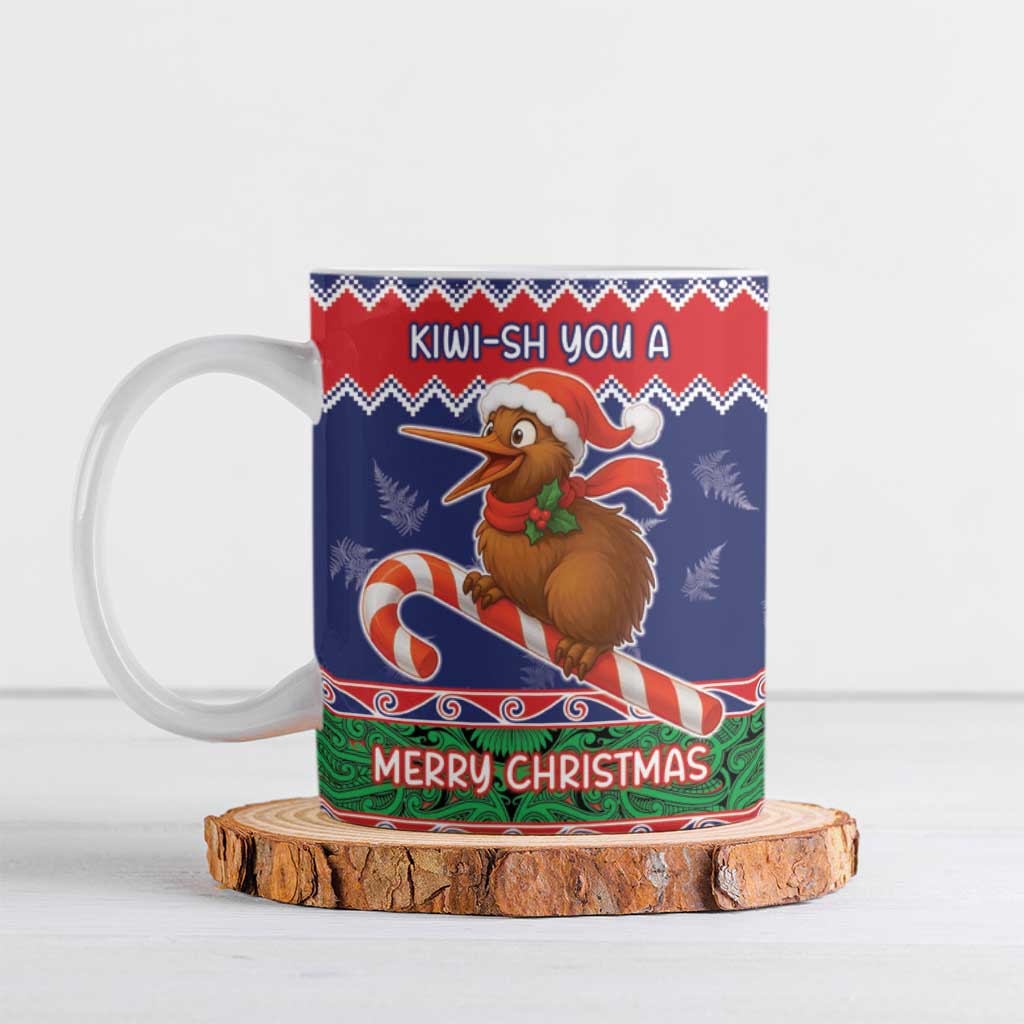 New Zealand Christmas Ceramic Mug Kiwi-sh You A Merry Christmas - Polynesian Pride