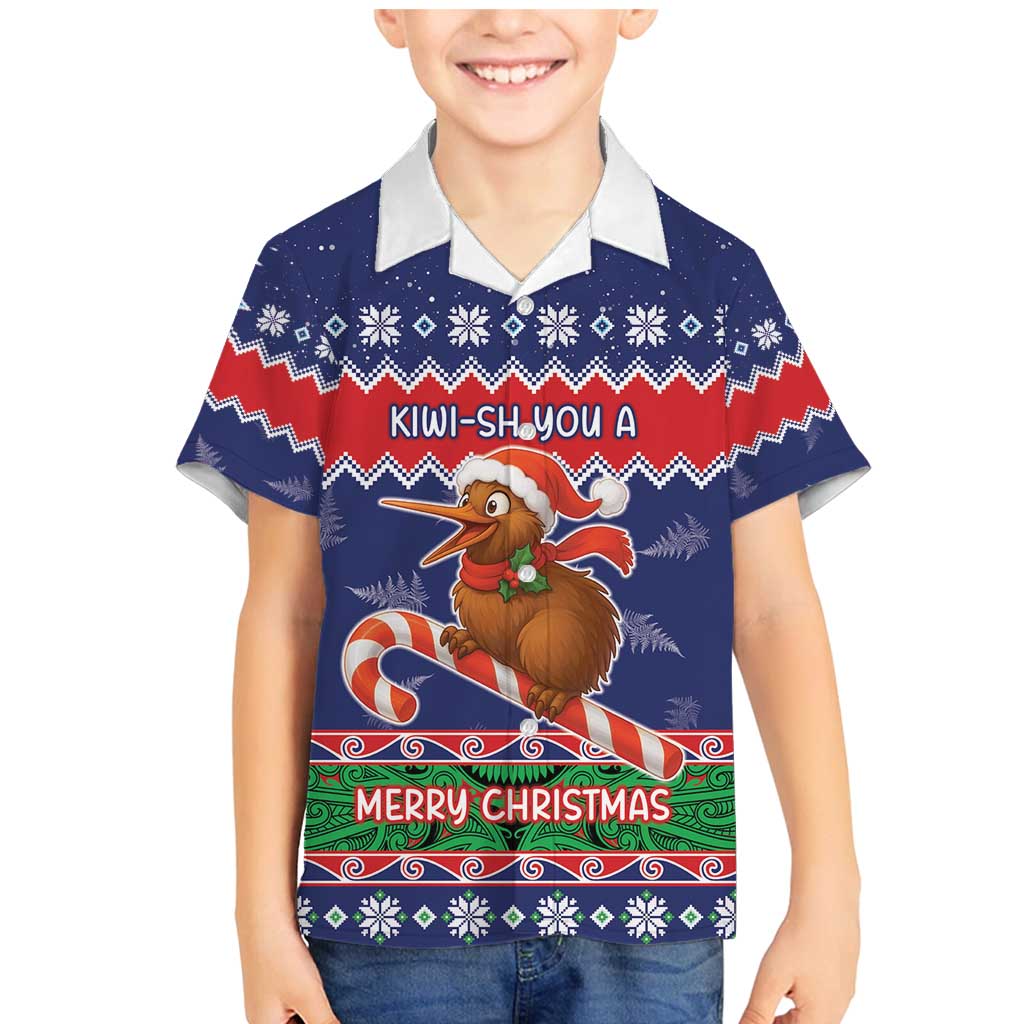 New Zealand Christmas Family Matching Mermaid Dress and Hawaiian Shirt Kiwi-sh You A Merry Christmas - Polynesian Pride