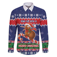 New Zealand Christmas Family Matching Off The Shoulder Long Sleeve Dress and Hawaiian Shirt Kiwi-sh You A Merry Christmas - Polynesian Pride